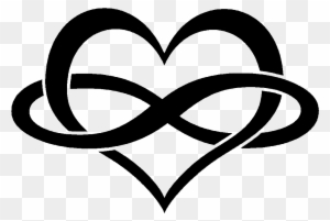 Heart With Infinity Sign Tattoo - Love Infinity Symbol Png