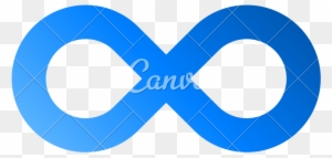 Infinity Symbol Blue - Circle