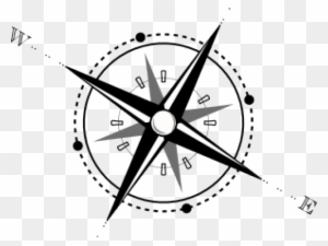 Compass Clipart Transparent Background - Architectural North Point Symbol