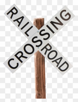 Railroad Crossing Sign Train Railway - Railroad Crossing Sign Png
