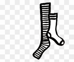 Mismatched Socks Medium Png Mismatching Socks Clipart - Black And White Socks Png Clipart