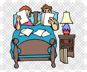 Cartoon Two People In Bed