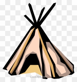 Teepee Royalty Free Vector Clip Art Illustration - Kinds Of Homes