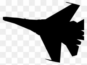 Tank Clipart Army Plane - Fighter Jet Silhouette