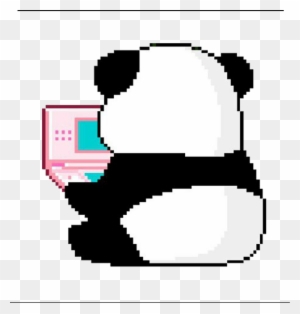 Panda Sticker - Panda Playing Video Games