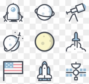 Space - Astronaut Flat Icon