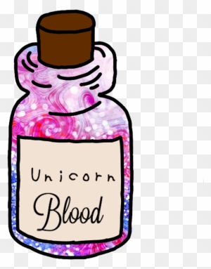 Dripping Blood Decor Transparent Png Clip Art Image - Sticker Tumblr Unicorn