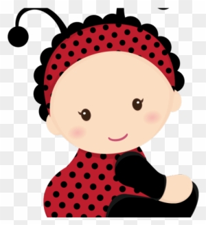 Ladybug Clipart Baby Shower - Cartoon Baby Ladybugs