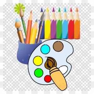 Painting Tools Cartoon Clipart Paint Brushes Drawing - Painting And ...