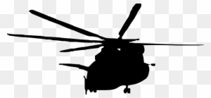 Military Silhouette Clipart - Helicopter Silhouette Png