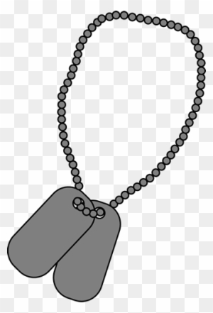 Military Dog Tags Clip Art Image Blank Military Dog - Military