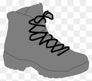 Grey - White - Steel Toe Shoe Clipart