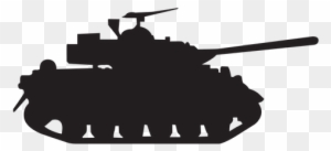 Military Tank Silhouette - Military Tank Silhouette Png