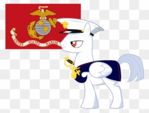 Ine Ed Pony Scootaloo Applejack Red Cartoon Mammal - Usmc Flag Rectangle Car Magnet