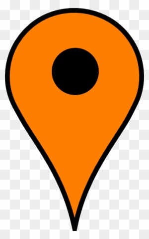 Map Marker Clip Art At Clker - Google Map Pin Orange