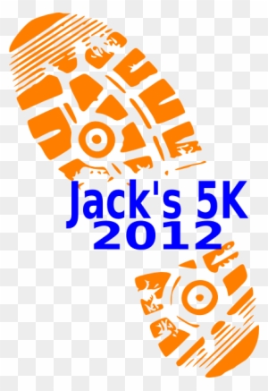 Jack S 5k Orange Clip Art At Clkercom Vector Online - Cross Country Running Shoe