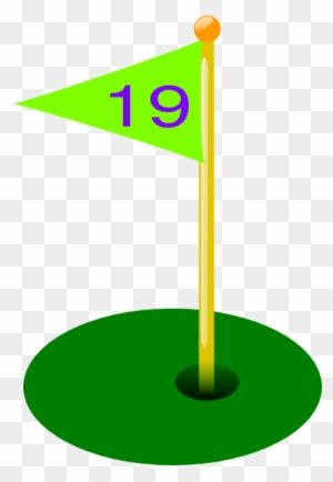 Flags Clip Art - Golf Flag Hole 3