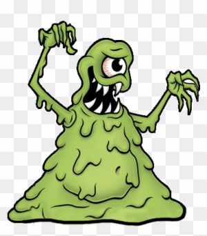 Green Slimy Monster Mascot - Green Slimy Monster