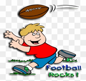 Images For Cartoon Kids Playing Football - Football Rocks Embroidery Design