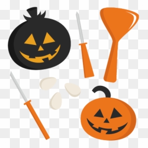 Carving Set Svg Cutting Files Cute Cut Files For Cricut - Pumpkin Carving Clip Art