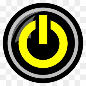 Yellow Power Button Svg Clip Arts 600 X 600 Px - Power Button Yellow Png