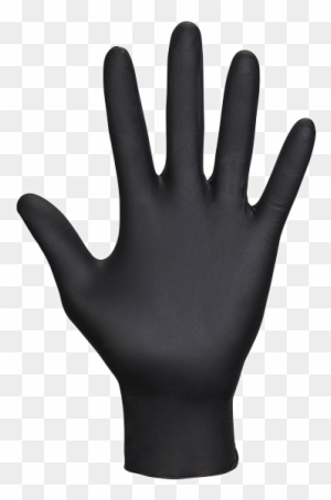 Gloves Clipart Safety Apron - Black Nitrile Gloves Raven