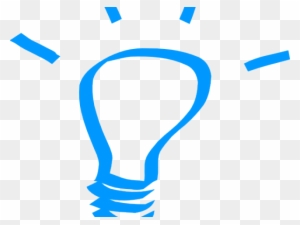 Light Blue Clipart Lightbulb - Light Bulb Thinking Clipart