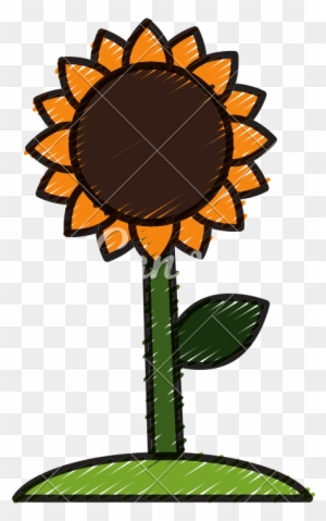 Beautiful Sunflower Symbol - Rangoli Designs Clip Art