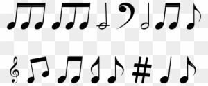 Notas Musicais Png Clipart Musical Note Musical Theatre - Music Notes Silhouette Png