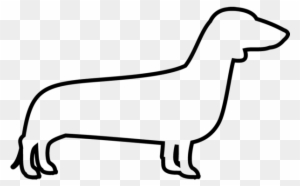 Dachshund Clipart Dachshund Outline - Hunting Dog