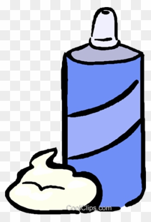 Shaving Cream Royalty Free Vector Clip Art Illustration - Shaving Cream