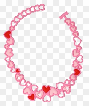 Necklace Clip Art - Background Design Pink Baby Shower