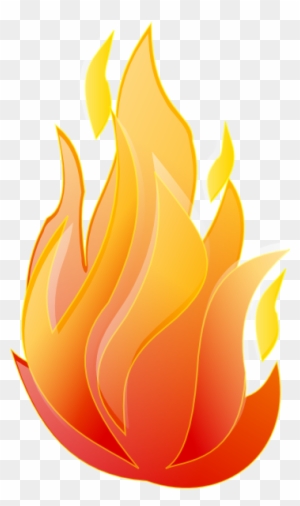 Fire Flame Hot Burn Vector Icon Warm Danger And Cooking - Hot Fire Clip