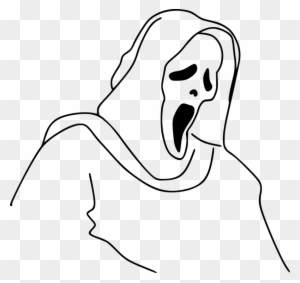 Casper Ghostface Drawing Halloween - Ghost Face Drawing