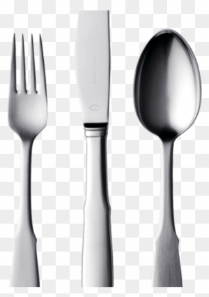 Spoon Clipart Folk - Plate Knife Fork Spoon Table