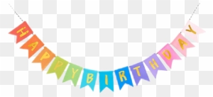 Birthday Happybirthday Bunting Banner Freetoedit - Merry Christmas Clipart Garland