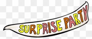 Surprise Transparent Background - Surprise Party Banner