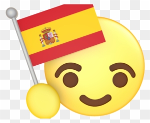 Emoji Face Clipart Spanish Feeling - Spain Flag