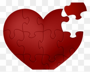 Heart Clipart Clipart Whimsical Heart - Puzzle Piece Transparent Gif