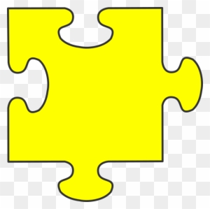 Piece Clip Art At Clker Com Vector Ⓒ - Puzzle 1 Piece Yellow