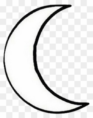 Transparent Moon Tumblr Transparent Background - Line Art - Free  Transparent PNG Clipart Images Download