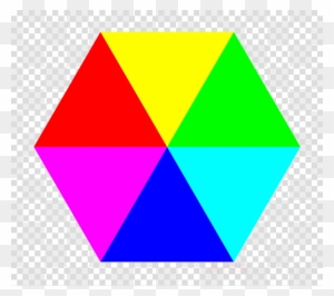 Colourful Hexagon Clipart Hexagon Triangle Clip Art - Png Eyes Blue Color