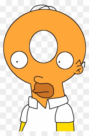 Banner Transparent Library Homer With Donut Head By Homer Donut Head Free Transparent Png Clipart Images Download