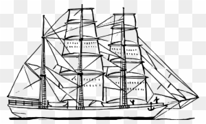 Free Printable Boat Coloring Pages For Kids Boats Ships - Sailing Ship Black And White