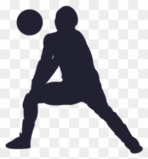 Volleyball Clipart Transparent Background - Volleyball Player Silhouette Png