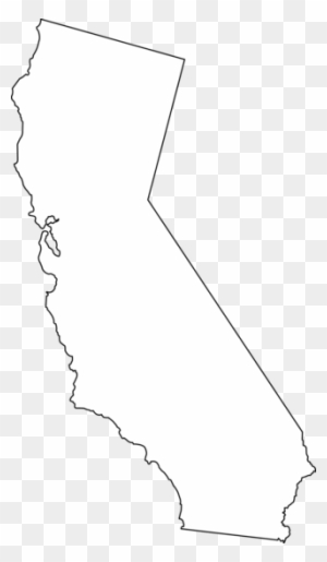 Clipart Map Of California - California Png White