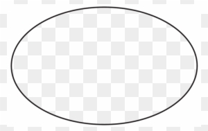 Oval Yard Signs - Oval Shape Clipart Black And White
