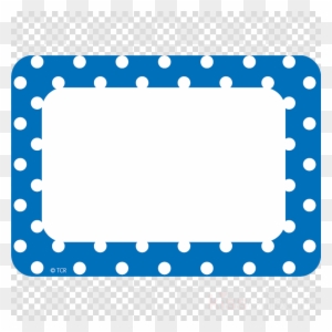 Teacher Created Resources Tcr5538 Black Polka Dots - Blue Polka Dot Name Tags