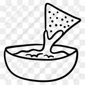 Graphic Black And White Download Free Food Icons - Easy To Draw Nachos