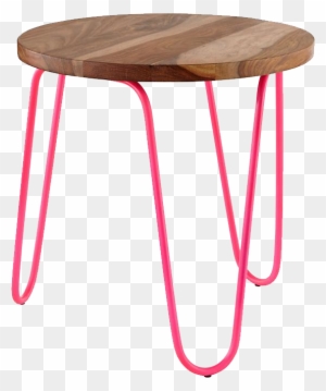 Hot Pink Neon Nightstand - End Table